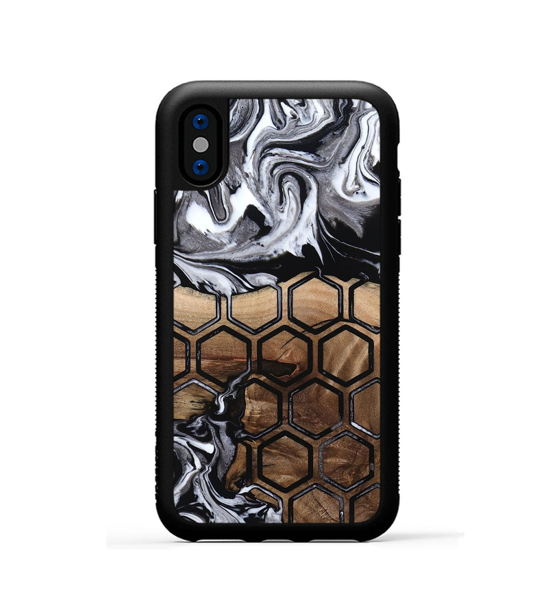 iPhone Xs Wood Phone Case - Kenneth (Pattern, 798699)