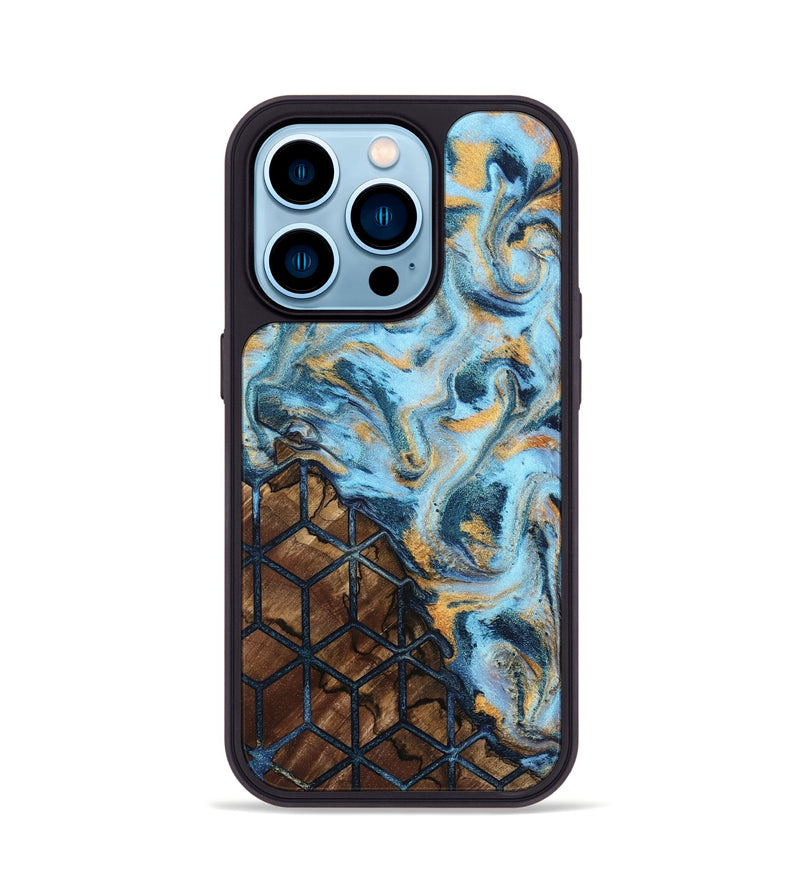 iPhone 14 Pro Wood Phone Case - Quinten (Pattern, 798703)
