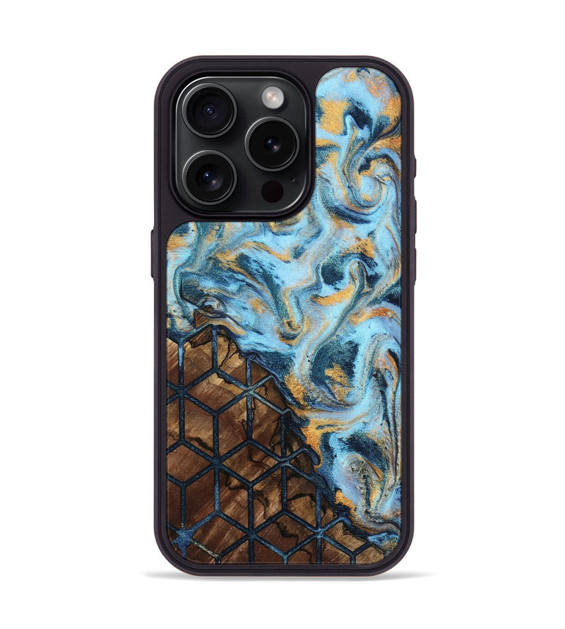 iPhone 15 Pro Wood Phone Case - Quinten (Pattern, 798703)