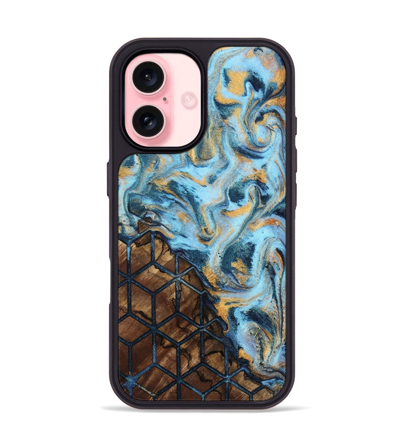 iPhone 16 Wood Phone Case - Quinten (Pattern, 798703)