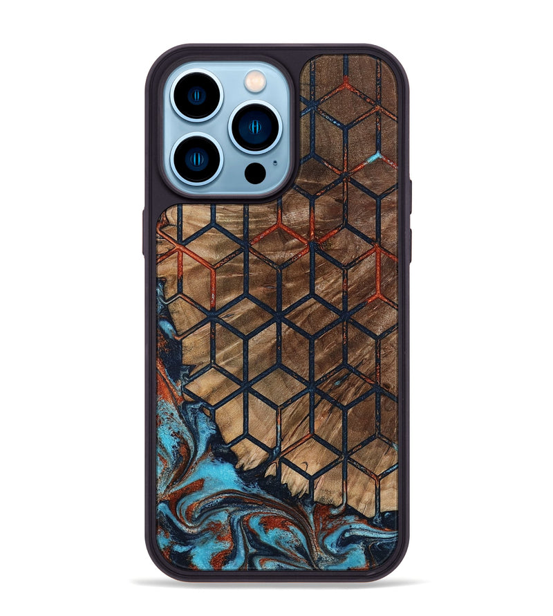 iPhone 14 Pro Max Wood Phone Case - Molly (Pattern, 798714)