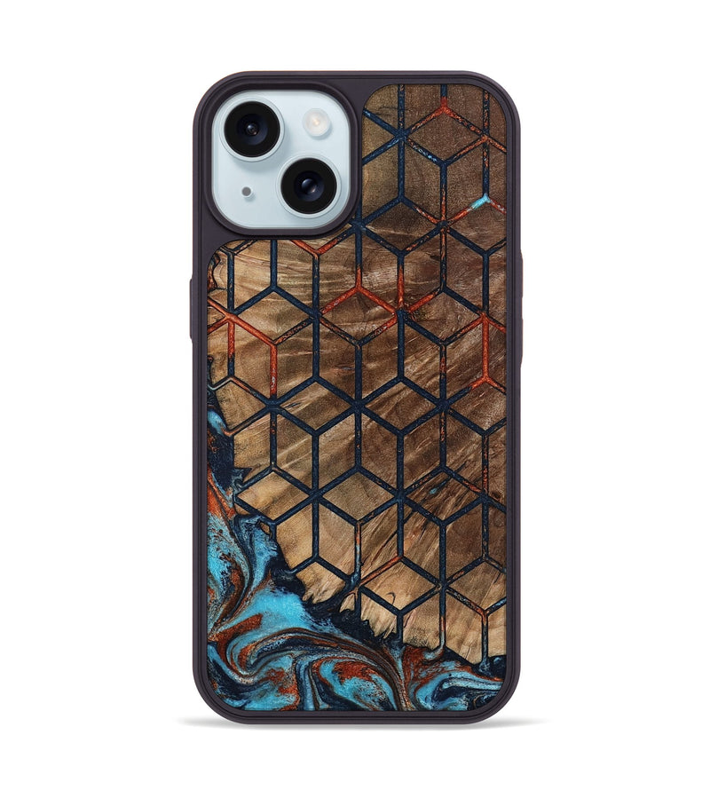 iPhone 15 Wood Phone Case - Molly (Pattern, 798714)