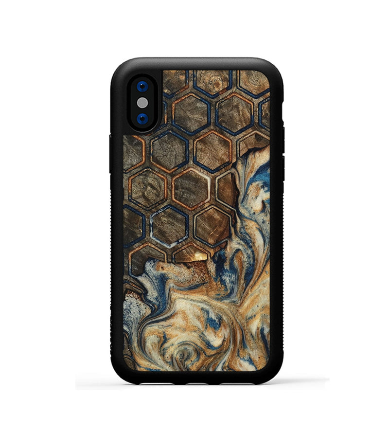 iPhone Xs Wood Phone Case - Garland (Pattern, 798715)