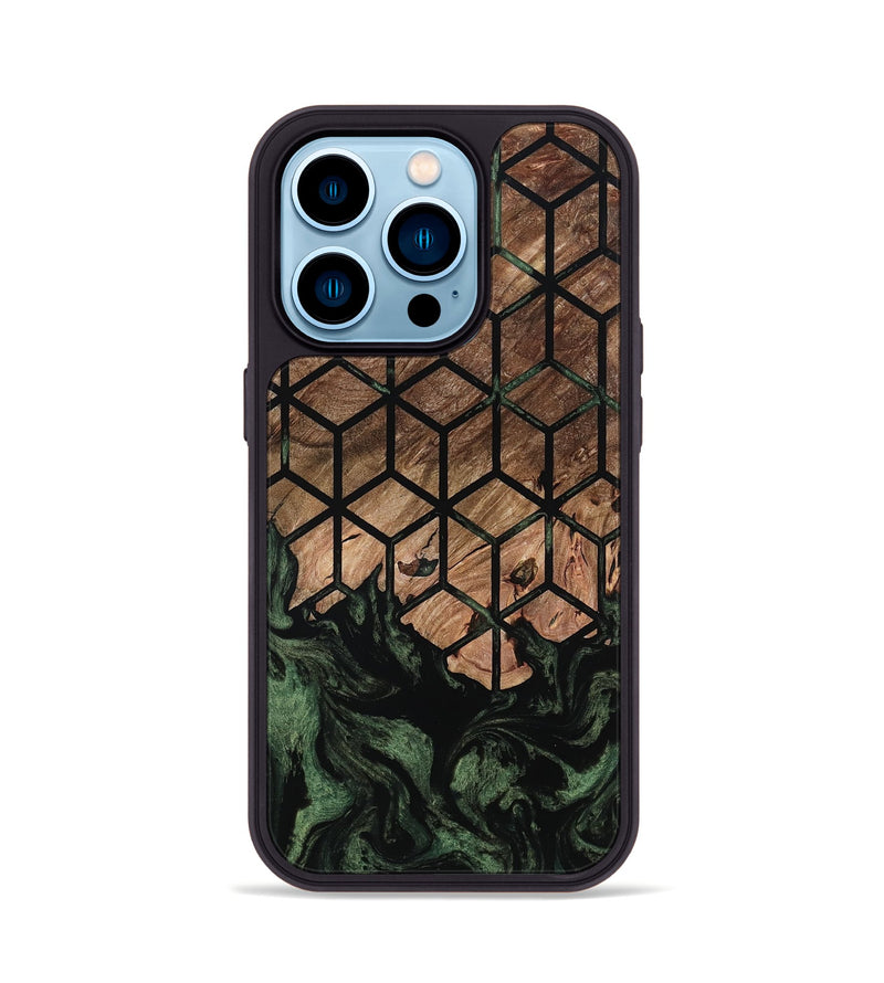 iPhone 14 Pro Wood Phone Case - Jaleesa (Pattern, 798716)