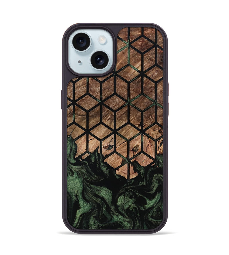 iPhone 15 Wood Phone Case - Jaleesa (Pattern, 798716)