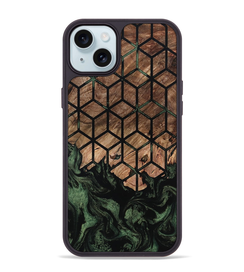 iPhone 15 Plus Wood Phone Case - Jaleesa (Pattern, 798716)