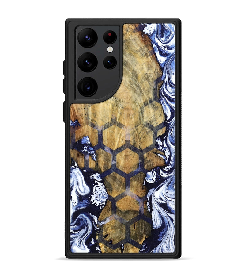 Galaxy S22 Ultra Wood Phone Case - Hamza (Pattern, 798726)