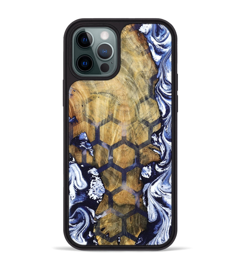iPhone 12 Pro Max Wood Phone Case - Hamza (Pattern, 798726)