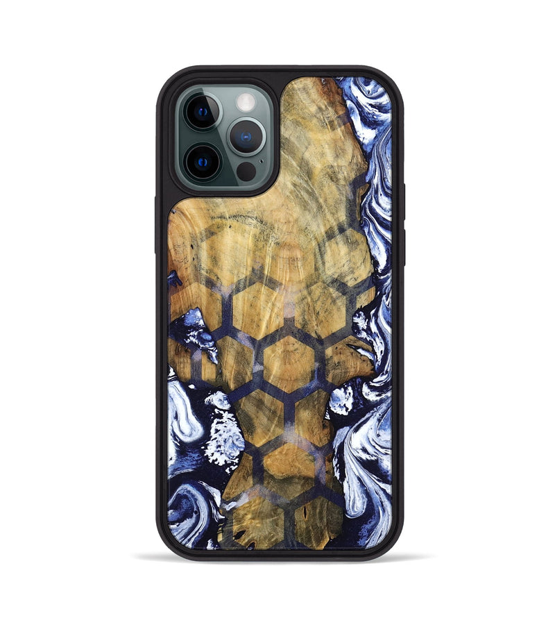 iPhone 12 Pro Wood Phone Case - Hamza (Pattern, 798726)