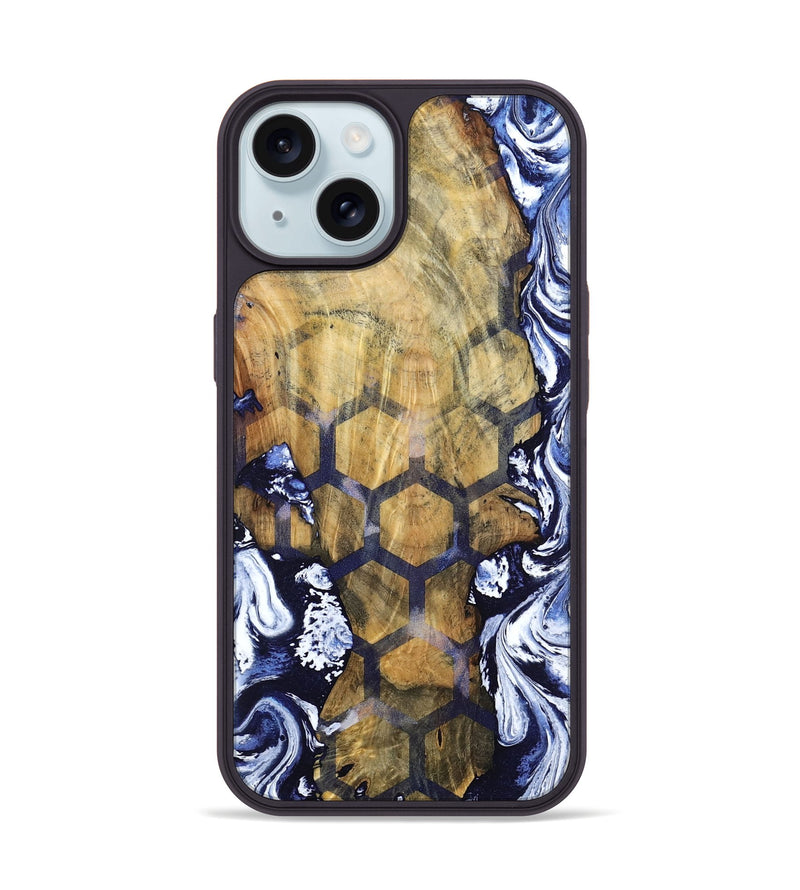 iPhone 15 Wood Phone Case - Hamza (Pattern, 798726)