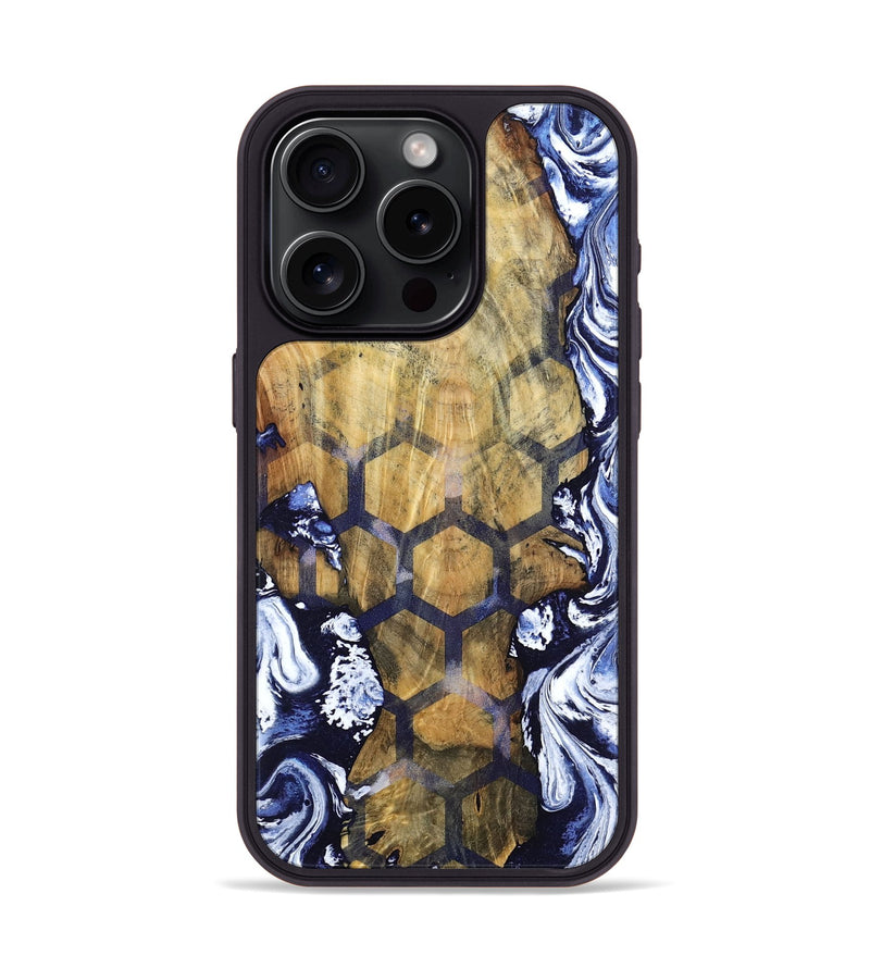 iPhone 15 Pro Wood Phone Case - Hamza (Pattern, 798726)