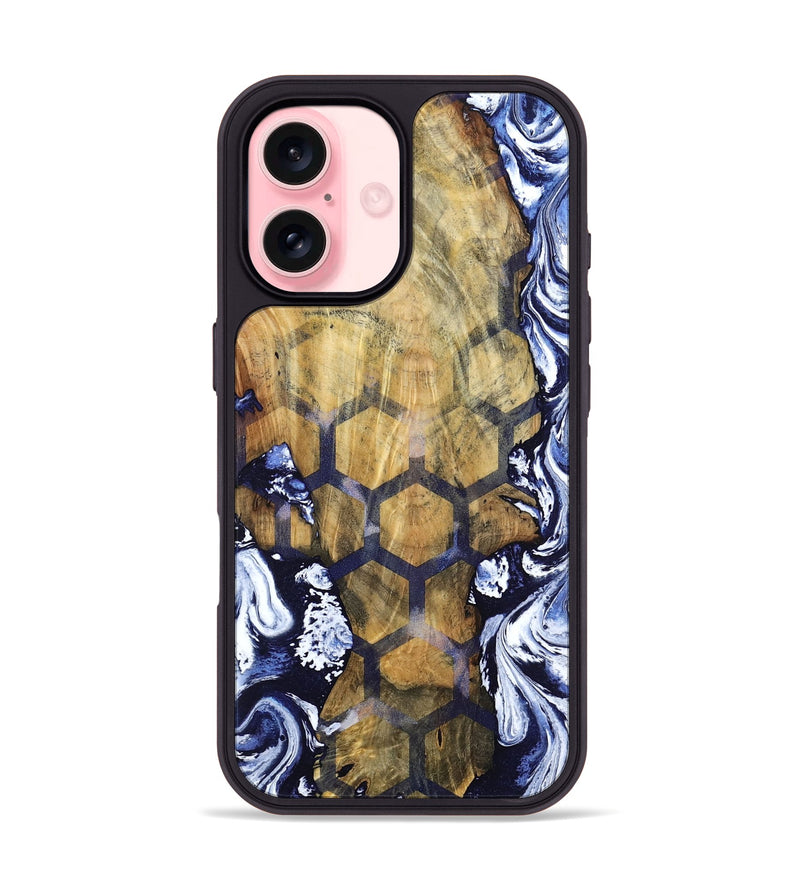 iPhone 16 Wood Phone Case - Hamza (Pattern, 798726)
