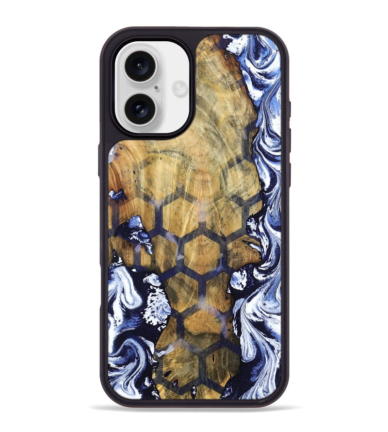 iPhone 16 Plus Wood Phone Case - Hamza (Pattern, 798726)
