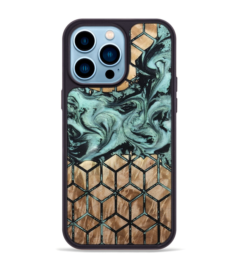 iPhone 14 Pro Max Wood Phone Case - Soleil (Pattern, 798730)