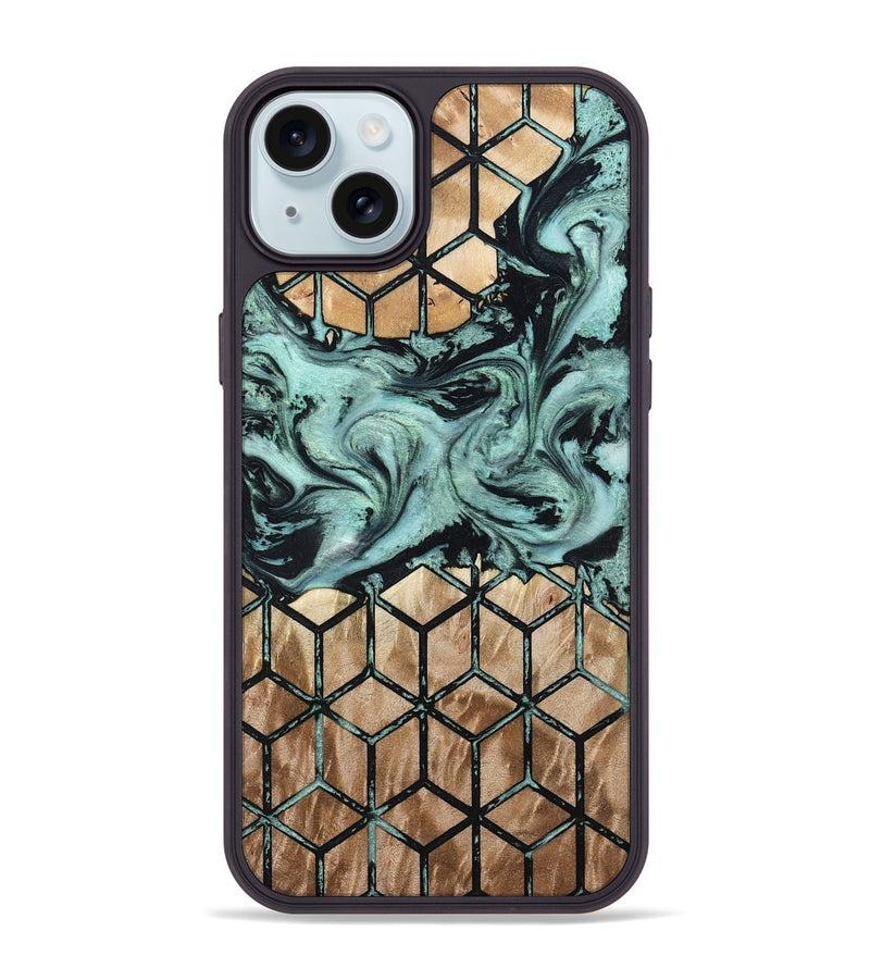 iPhone 15 Plus Wood Phone Case - Soleil (Pattern, 798730)