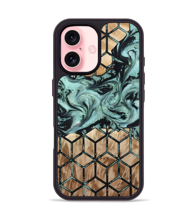 iPhone 16 Wood Phone Case - Soleil (Pattern, 798730)