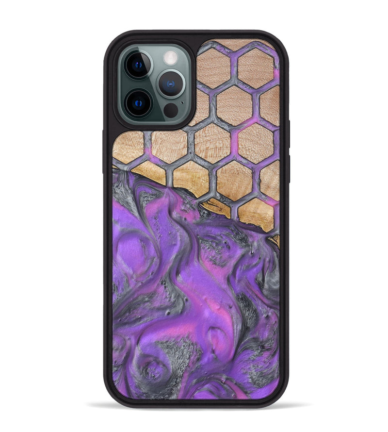 iPhone 12 Pro Max Wood Phone Case - Malayah (Pattern, 798732)