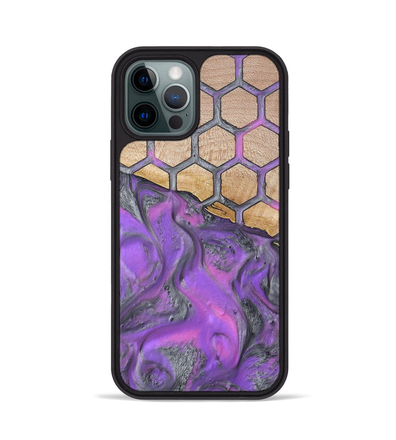 iPhone 12 Pro Wood Phone Case - Malayah (Pattern, 798732)