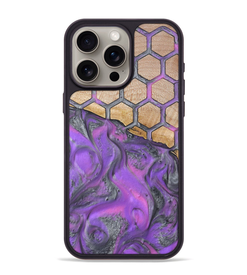 iPhone 15 Pro Max Wood Phone Case - Malayah (Pattern, 798732)