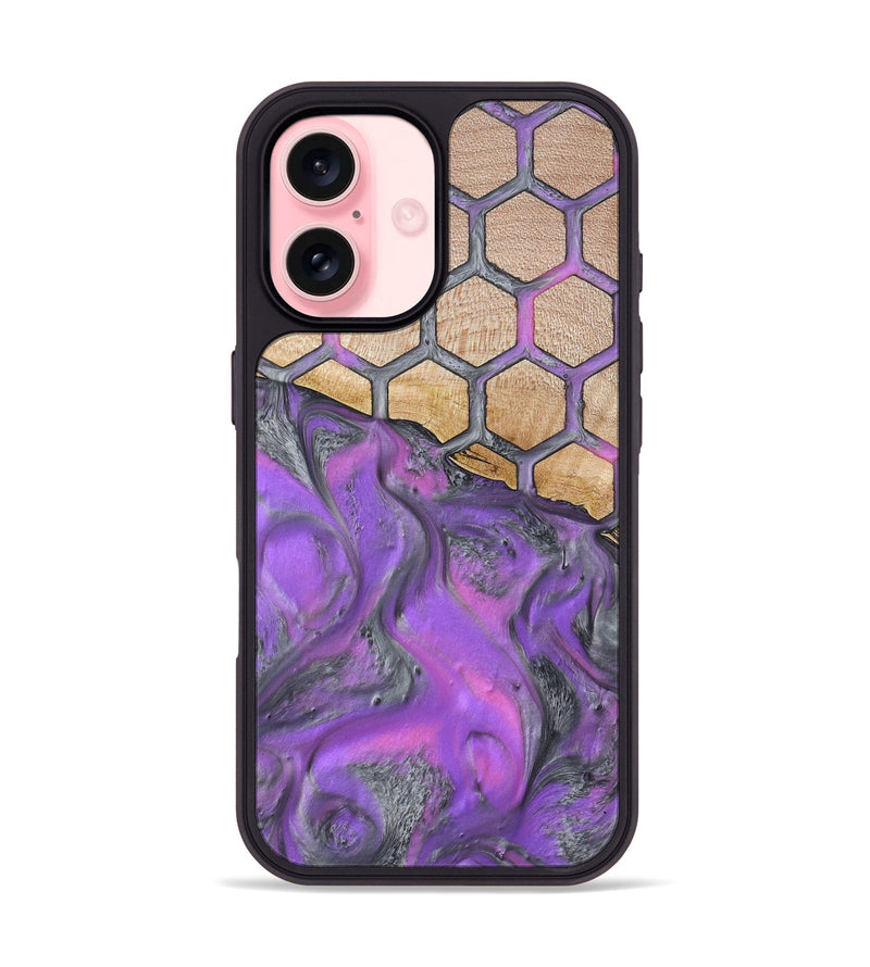 iPhone 16 Wood Phone Case - Malayah (Pattern, 798732)