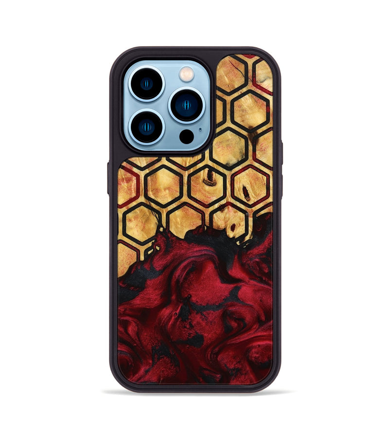 iPhone 14 Pro Wood Phone Case - Tatiana (Pattern, 798733)