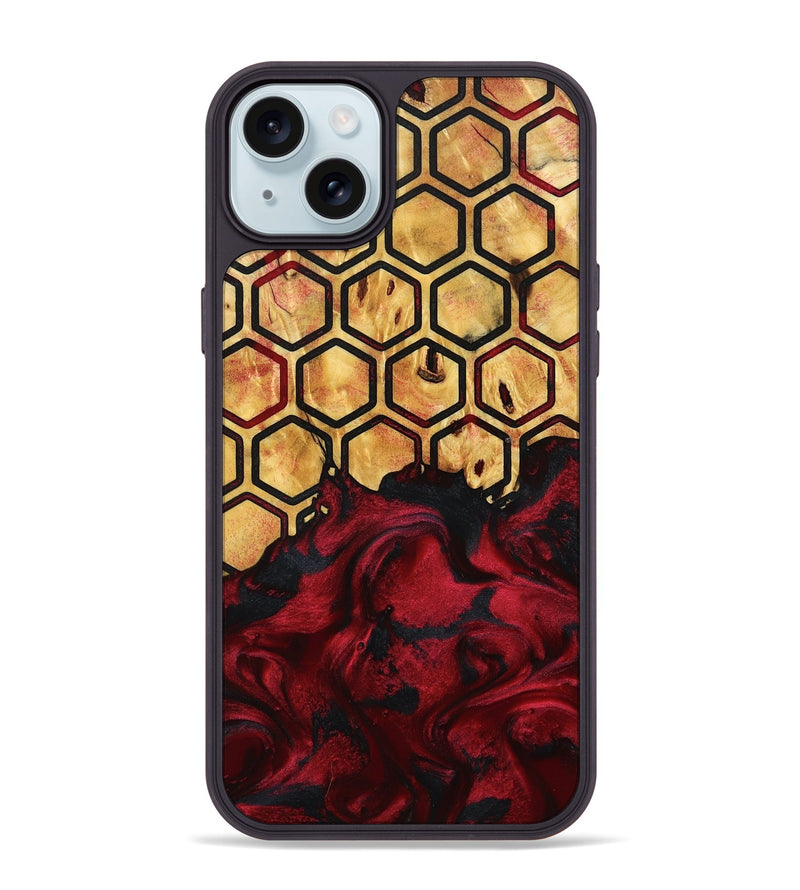 iPhone 15 Plus Wood Phone Case - Tatiana (Pattern, 798733)