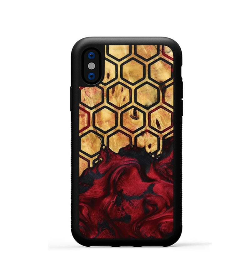 iPhone Xs Wood Phone Case - Tatiana (Pattern, 798733)
