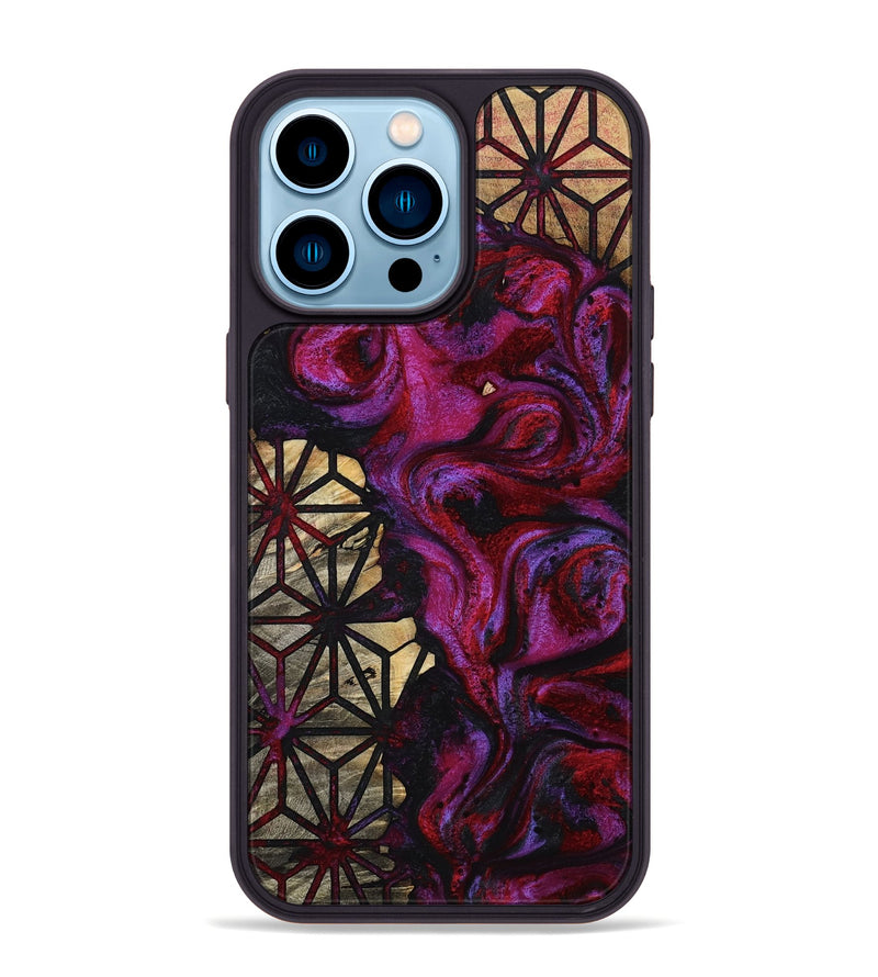 iPhone 14 Pro Max Wood Phone Case - Pat (Pattern, 798744)