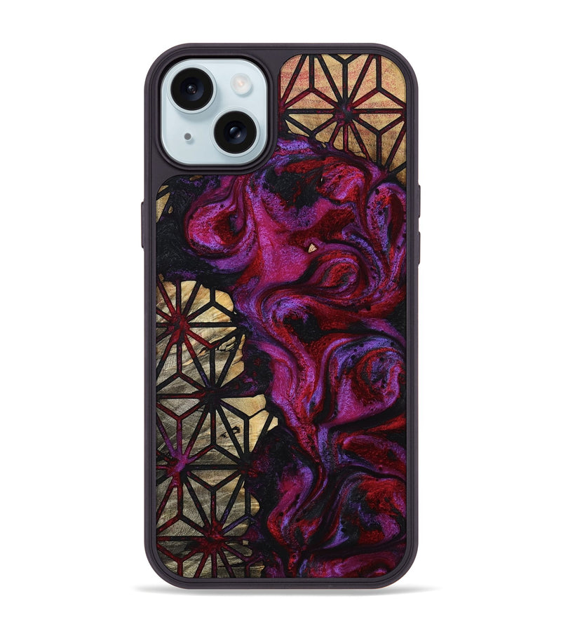 iPhone 15 Plus Wood Phone Case - Pat (Pattern, 798744)