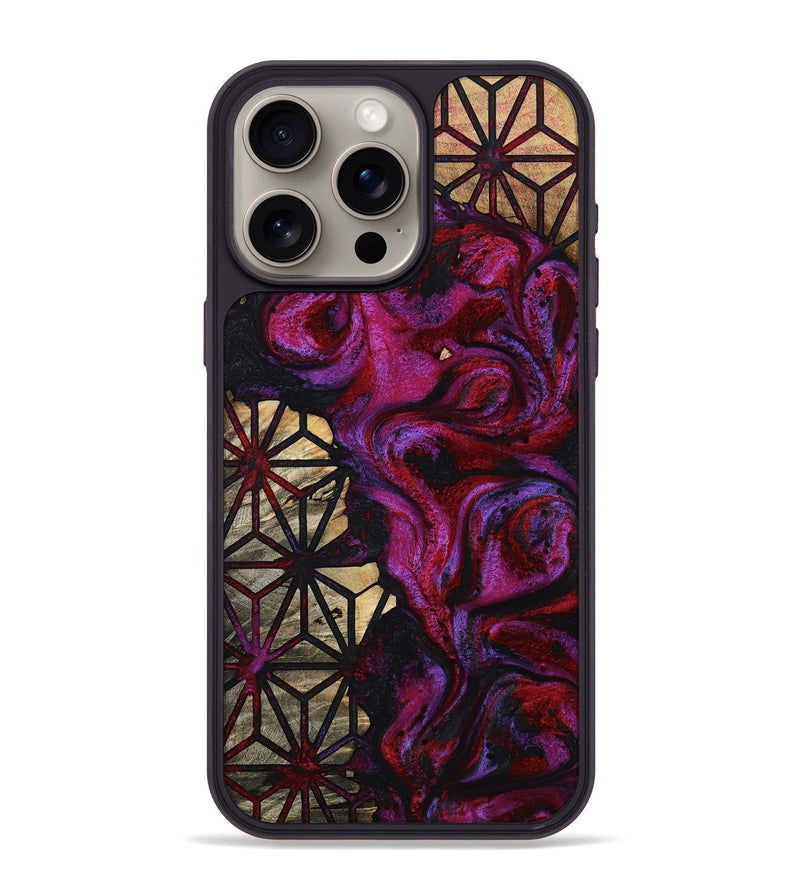 iPhone 15 Pro Max Wood Phone Case - Pat (Pattern, 798744)