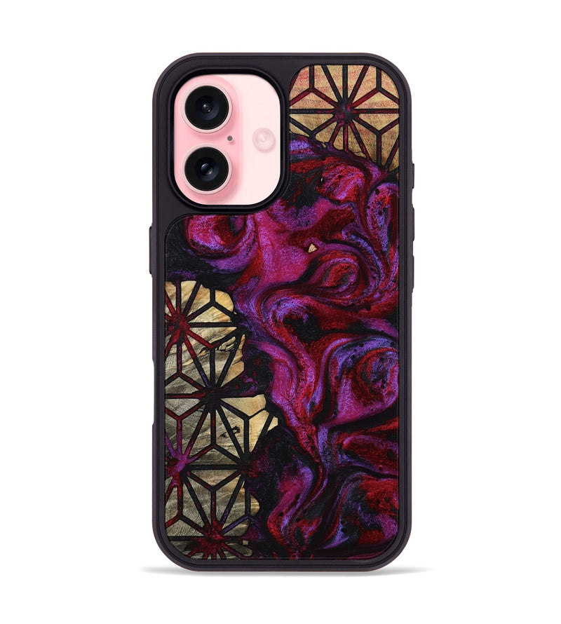 iPhone 16 Wood Phone Case - Pat (Pattern, 798744)