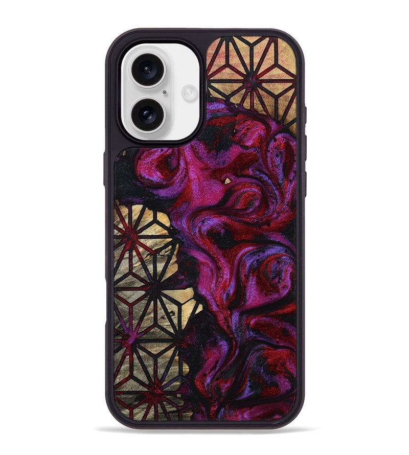 iPhone 16 Plus Wood Phone Case - Pat (Pattern, 798744)
