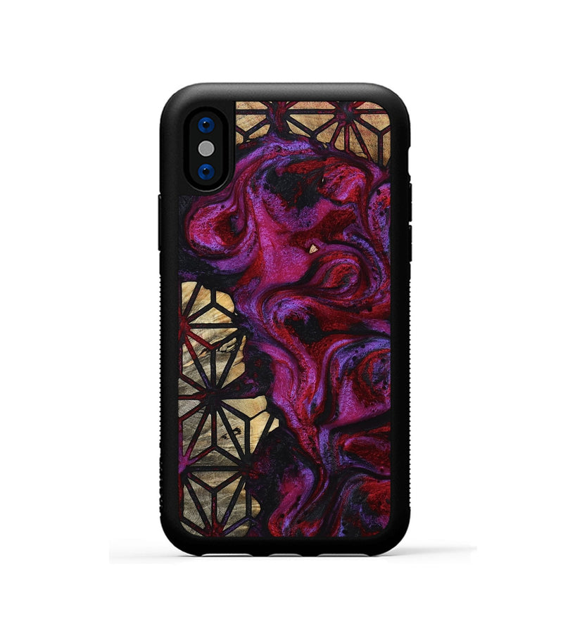 iPhone Xs Wood Phone Case - Pat (Pattern, 798744)