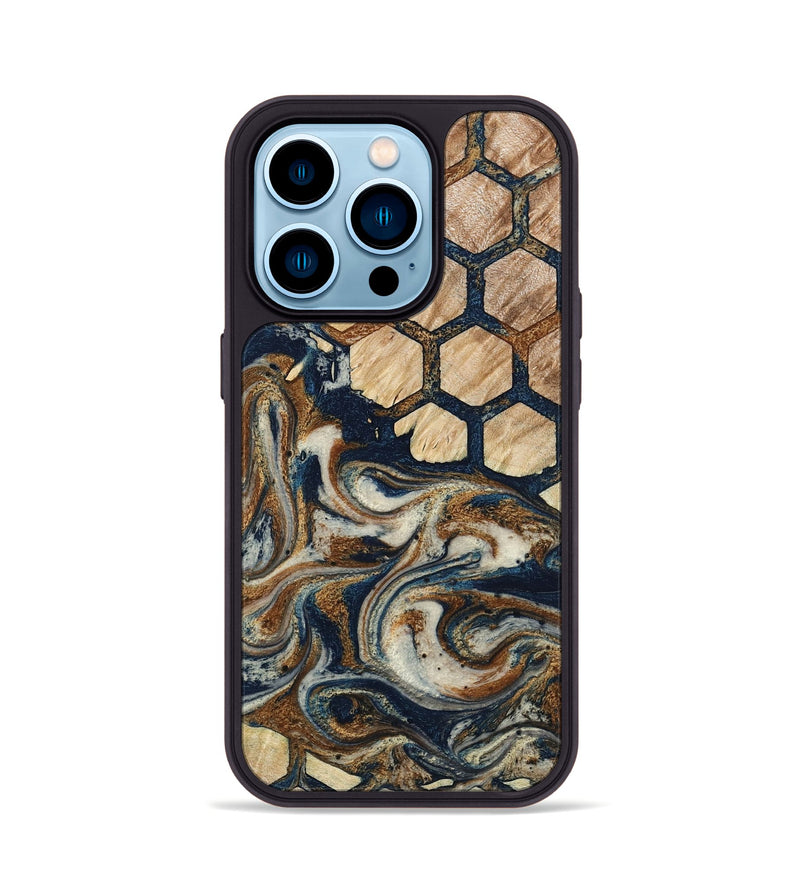 iPhone 14 Pro Wood Phone Case - Sofia (Pattern, 798759)