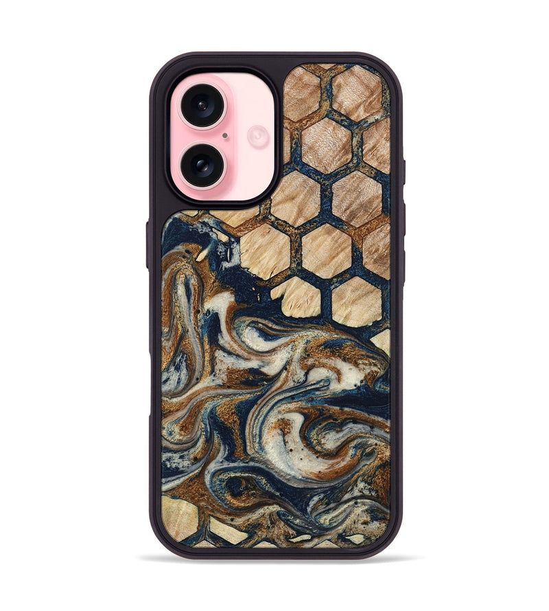 iPhone 16 Wood Phone Case - Sofia (Pattern, 798759)