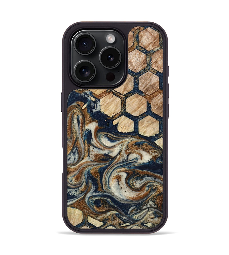 iPhone 16 Pro Wood Phone Case - Sofia (Pattern, 798759)