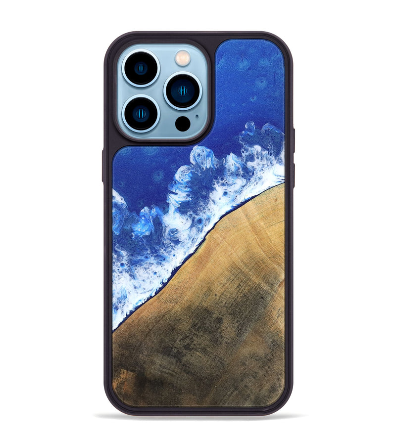 iPhone 14 Pro Max Wood Phone Case - Mitchel (Coastal, 798810)