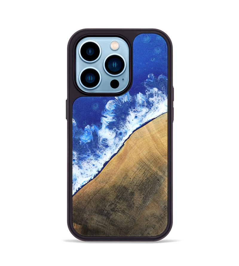 iPhone 14 Pro Wood Phone Case - Mitchel (Coastal, 798810)