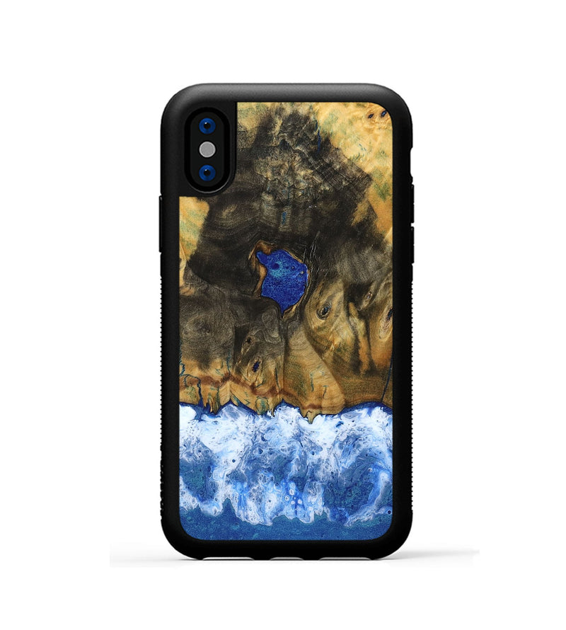 iPhone Xs Wood Phone Case - Carmine (Coastal, 798859)