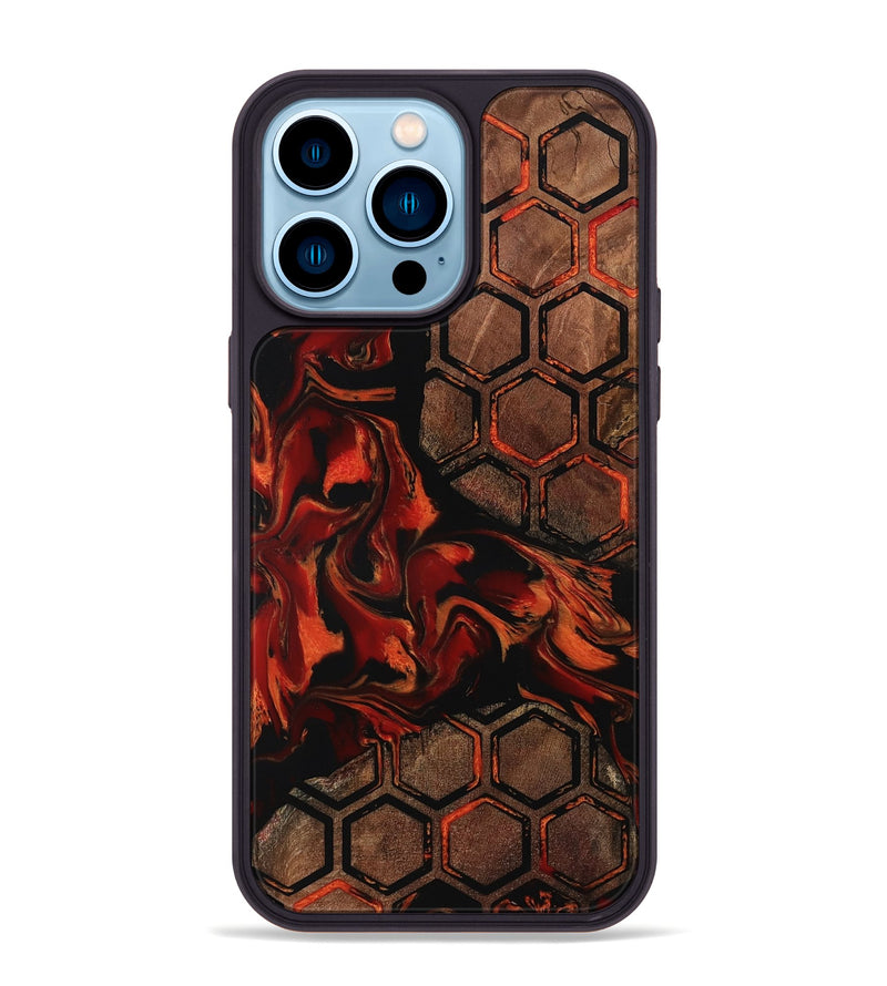 iPhone 14 Pro Max Wood Phone Case - Meda (Pattern, 798881)