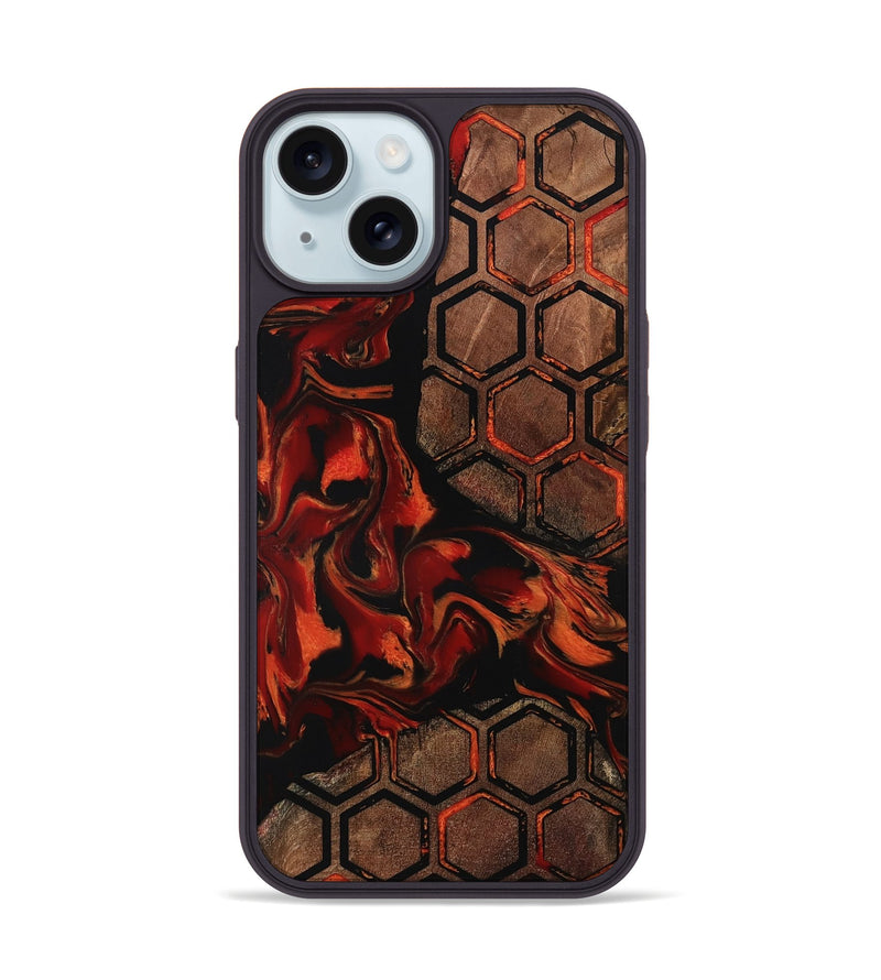 iPhone 15 Wood Phone Case - Meda (Pattern, 798881)