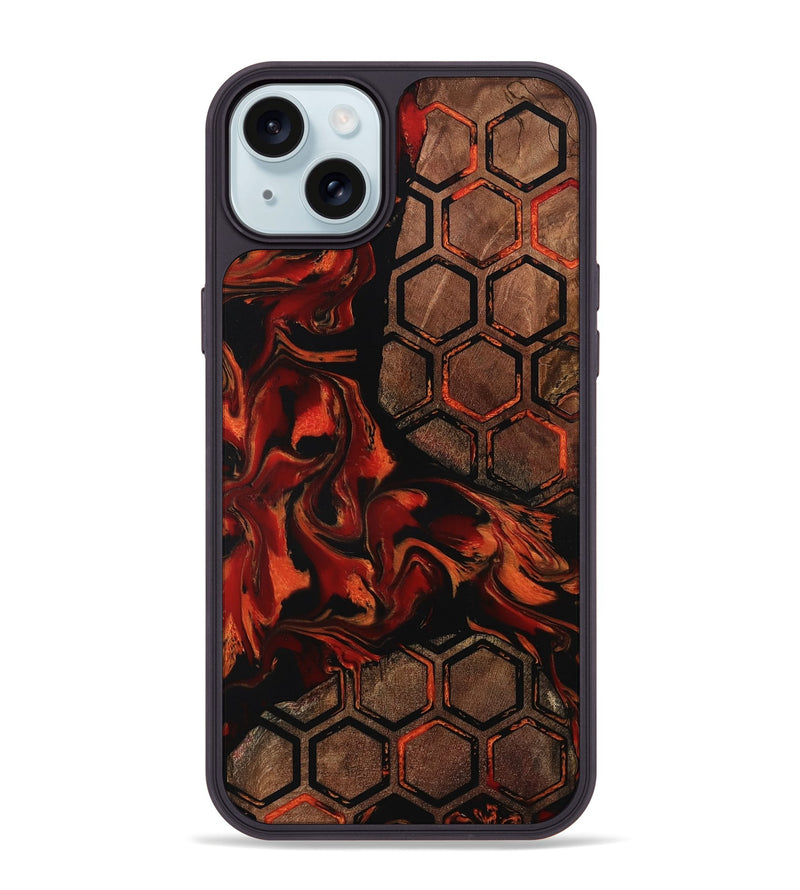 iPhone 15 Plus Wood Phone Case - Meda (Pattern, 798881)