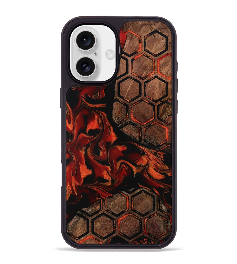 iPhone 16 Plus Wood Phone Case - Meda (Pattern, 798881)
