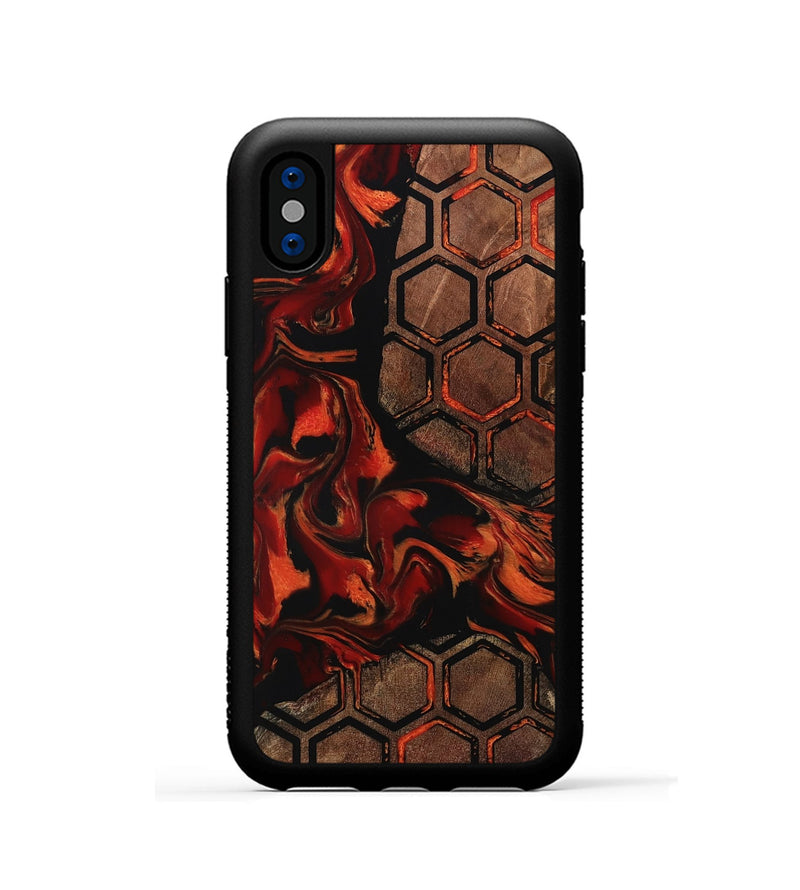 iPhone Xs Wood Phone Case - Meda (Pattern, 798881)