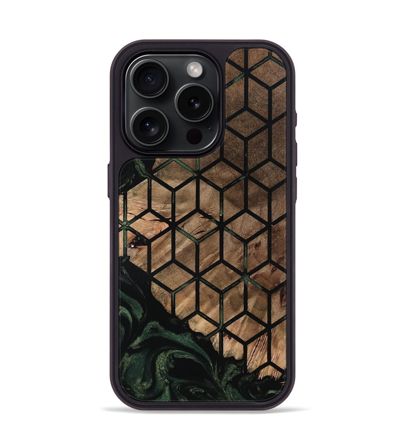 iPhone 15 Pro Wood Phone Case - Teresa (Pattern, 798883)