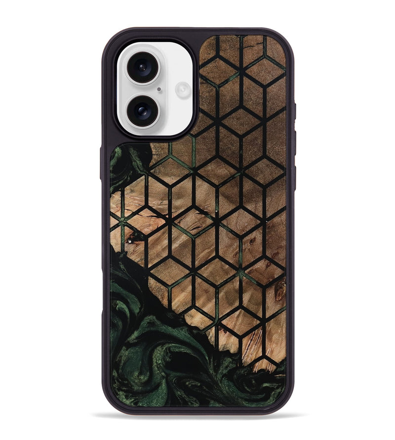 iPhone 16 Plus Wood Phone Case - Teresa (Pattern, 798883)