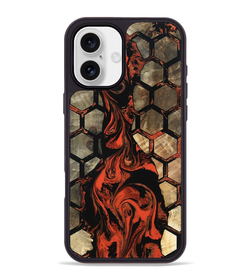 iPhone 16 Plus Wood Phone Case - Amari (Pattern, 798886)