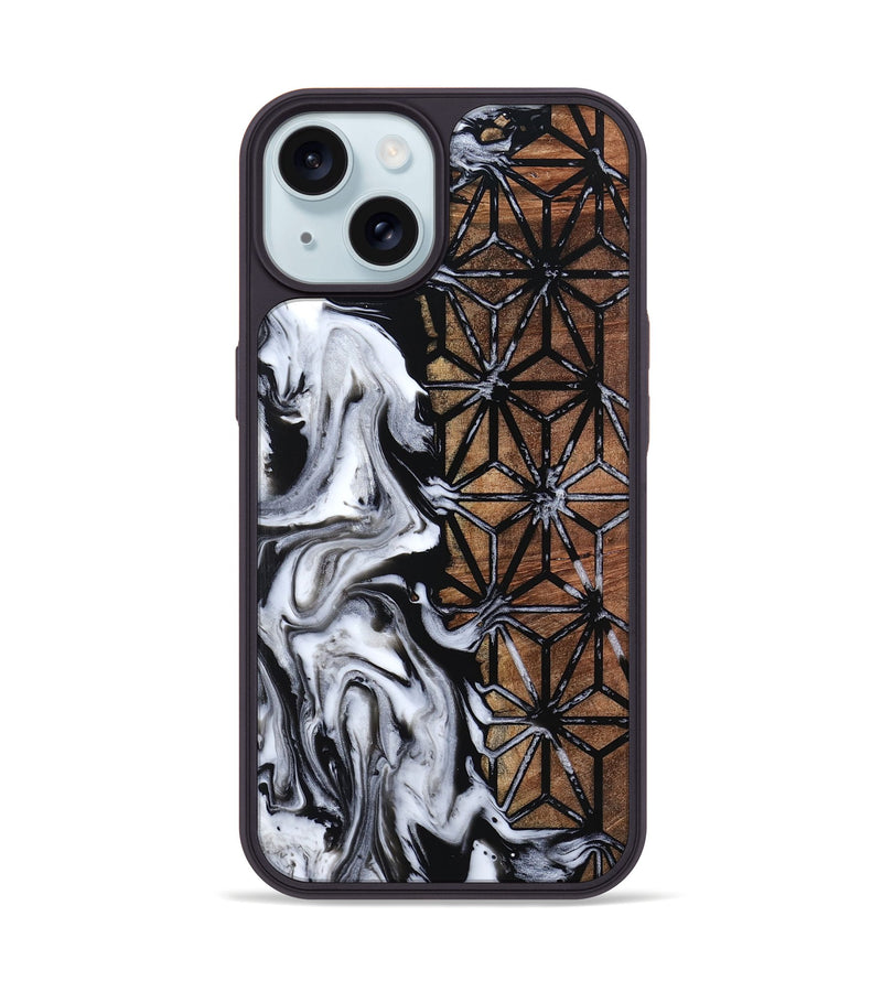 iPhone 15 Wood Phone Case - Lizette (Pattern, 798890)