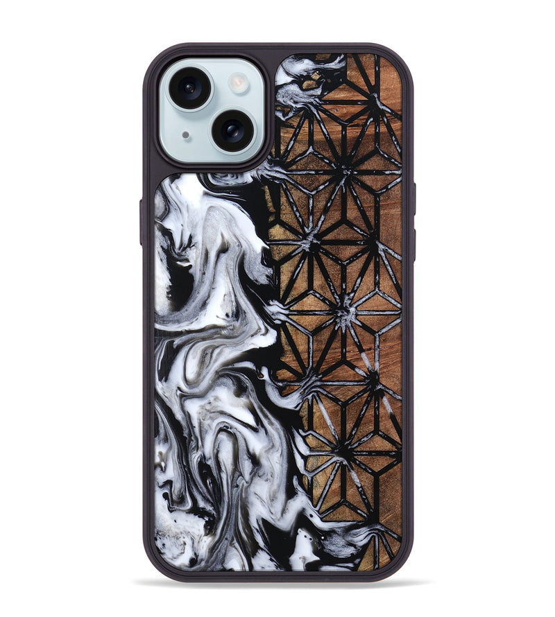 iPhone 15 Plus Wood Phone Case - Lizette (Pattern, 798890)