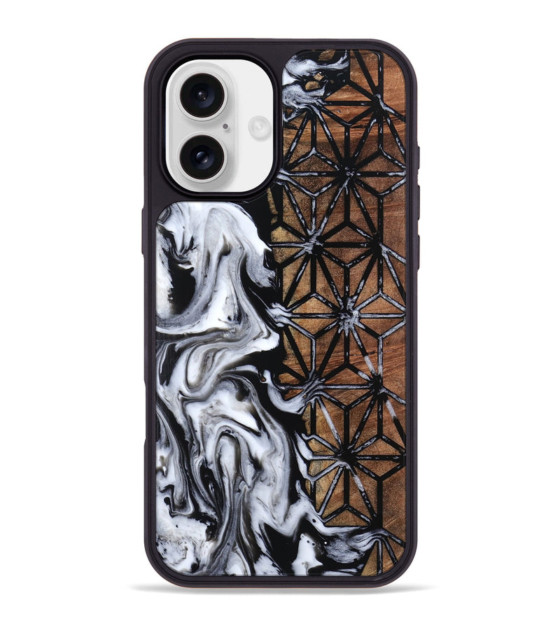 iPhone 16 Plus Wood Phone Case - Lizette (Pattern, 798890)